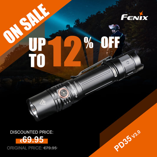 Fenix PD35 V3.0 - 1700 Lumens - Batterie rechargeable USB-C