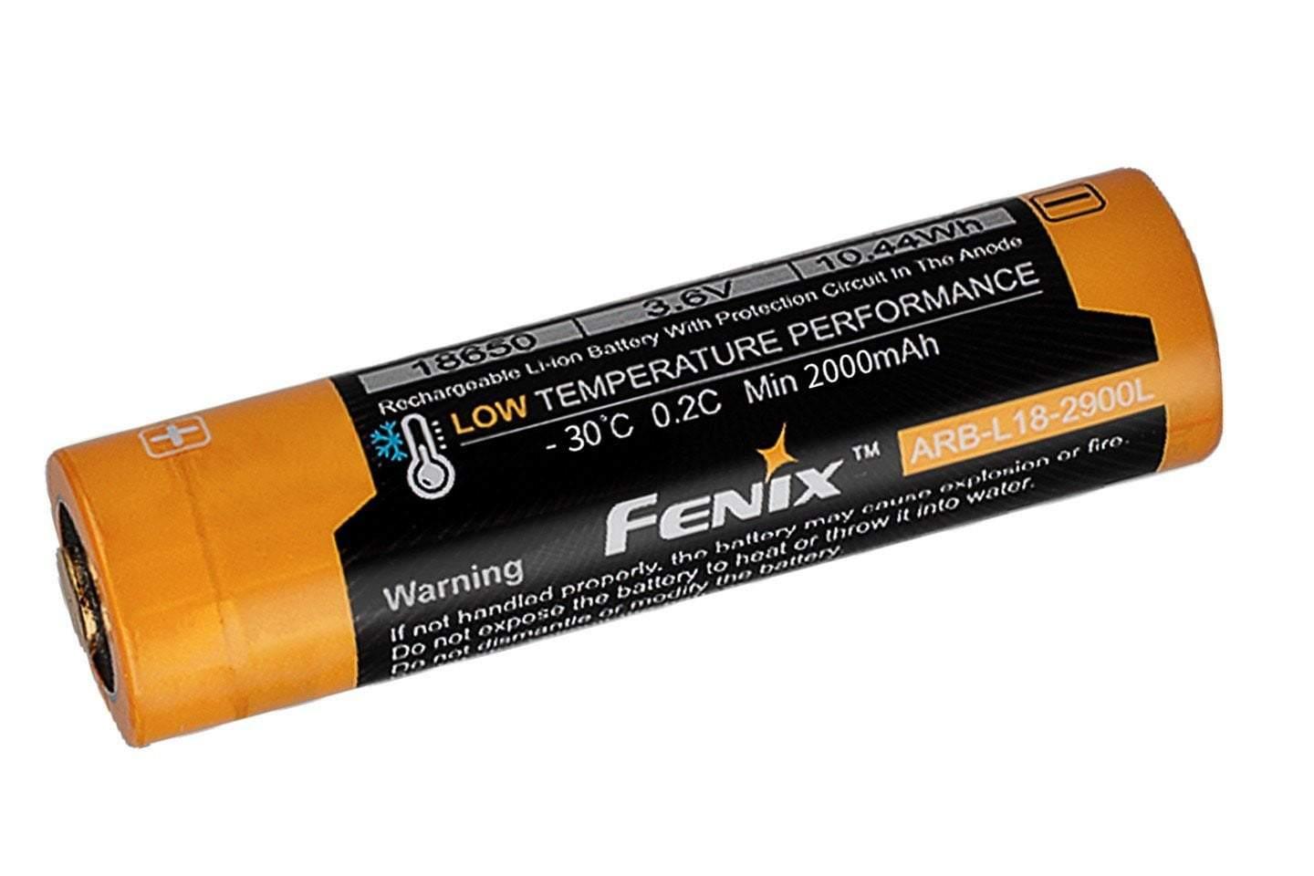 Batterie Fenix ARBL18-2900L - 2900mAh 3.6V batterie résistante au froid extrême -40°C Site Officiel FENIX® - Votre boutique en ligne Fenix®