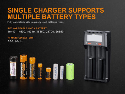 Chargeur de batterie Fenix ARE-D2 Site Officiel FENIX® - Votre boutique en ligne Fenix®