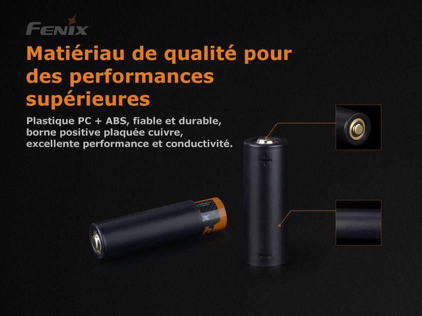 Fenix ALF-18 Convertisseur de batterie 18650 en 21700 Site Officiel FENIX® - Votre boutique en ligne Fenix®