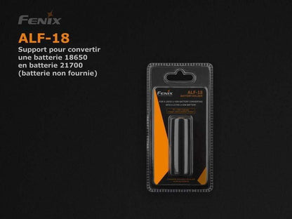 Fenix ALF-18 Convertisseur de batterie 18650 en 21700 Site Officiel FENIX® - Votre boutique en ligne Fenix®