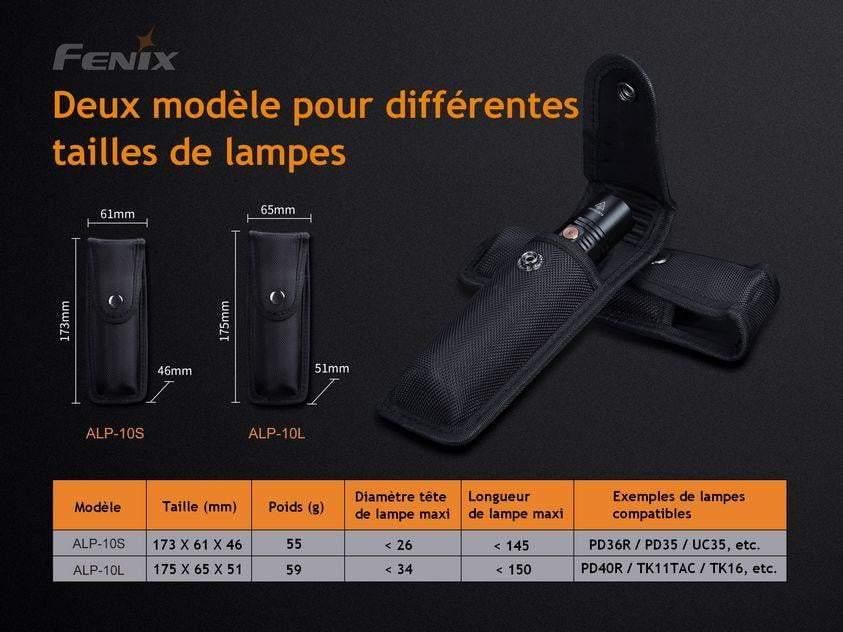 Fenix ALP-10L - Étui pour lampe de poche Fenix 150X34mm Site Officiel FENIX® - Votre boutique en ligne Fenix®
