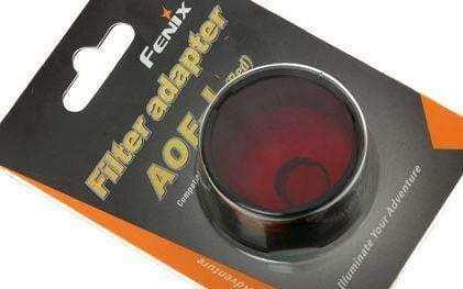 Fenix AOF-L filtre, rouge 40 mm Site Officiel FENIX® - Votre boutique en ligne Fenix®