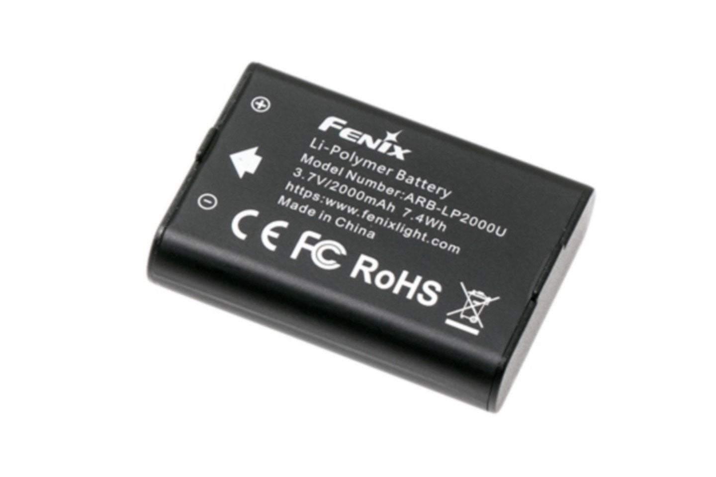 Fenix ARB-LP2000U - Batterie de remplacement pour lampe Fenix WT20R Site Officiel FENIX® - Votre boutique en ligne Fenix®
