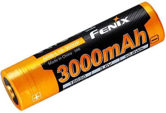 Fenix ARBL18-3000P - Batterie rechargeable 18650 - 3000mAh Revendeur Officiel Lampes FENIX depuis 2008 | Votre Boutique en ligne FENIX®