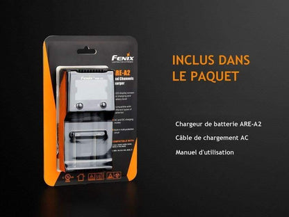 Fenix ARE-A2 - Chargeur de batterie intelligent à 2 canaux Site Officiel FENIX® - Votre boutique en ligne Fenix®
