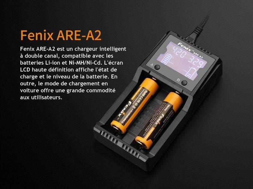 Fenix ARE-A2 - Chargeur de batterie intelligent à 2 canaux Site Officiel FENIX® - Votre boutique en ligne Fenix®