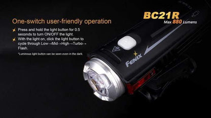 Fenix BC21R - 880 Lumens - rechargeable Site Officiel FENIX® - Votre boutique en ligne Fenix®