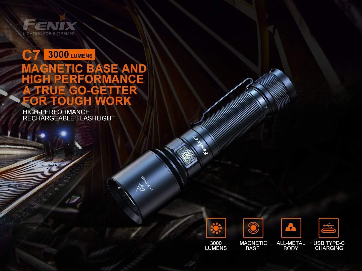 Fenix C7 - 3000 lumens - haute performance rechargeable Site Officiel FENIX® - Votre boutique en ligne Fenix®