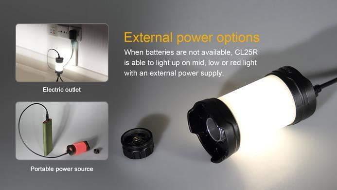 Fenix CL25R - lanterne led rechargeable + pile ARB-L2 - DARK BLACK Site Officiel FENIX® - Votre boutique en ligne Fenix®