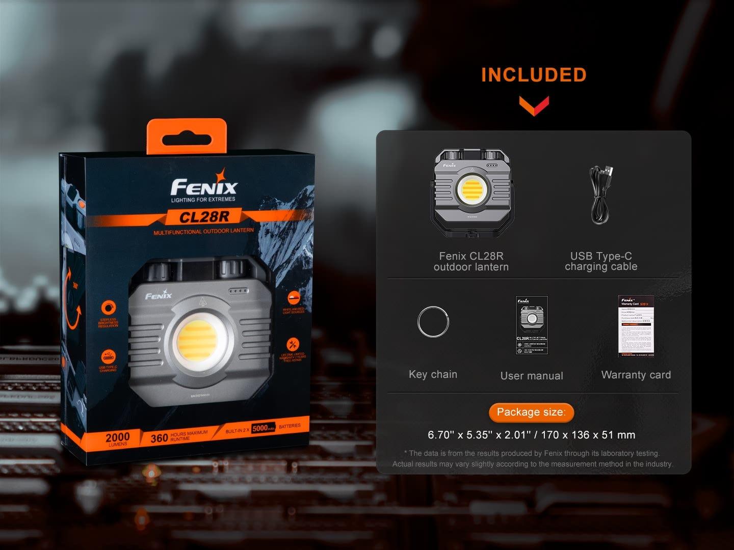 Fenix CL28R - Lanterne multifonctions Revendeur Officiel Lampes FENIX depuis 2008 | Votre Boutique en ligne FENIX®