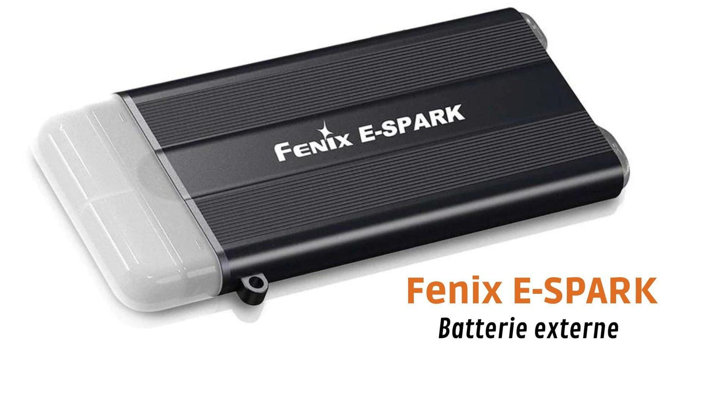Fenix E-SPARK - Lampe rechargeable 100 Lumens - Batterie externe Revendeur Officiel Lampes FENIX depuis 2008 | Votre Boutique en ligne FENIX®