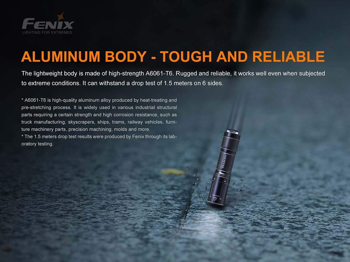 Fenix E01 V2.0 - 100 lumens - piles AAA - 35 mètres de portée Site Officiel FENIX® - Votre boutique en ligne Fenix®