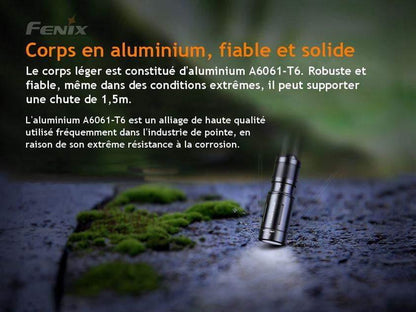 Fenix E02R - 200 Lumens - Mini Lampe rechargeable Site Officiel FENIX® - Votre boutique en ligne Fenix®
