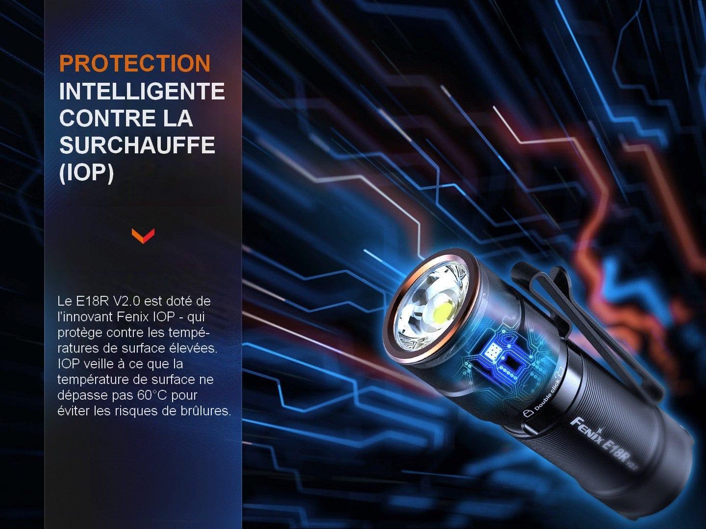 Fenix E18R V2.0 - Lampe de poche rechargeable -  1200 Lumens Revendeur Officiel Lampes FENIX depuis 2008 | Votre Boutique en ligne FENIX®
