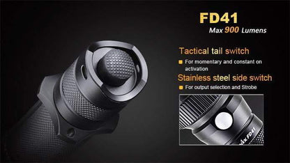 Fenix FD41 - Faisceau réglable - rotation 360° - 900 Lumens + Batterie 2600mAh USB incluse Site Officiel FENIX® - Votre boutique en ligne Fenix®