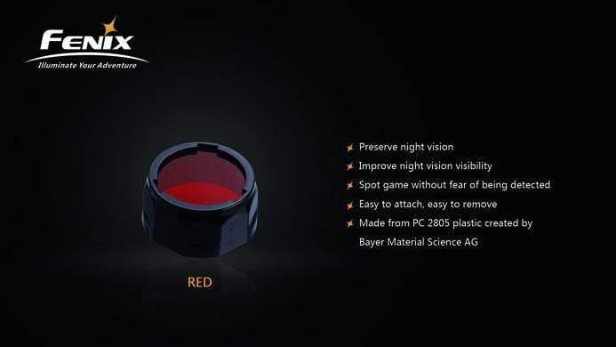 Fenix filtre AOF-S + R, rouge Site Officiel FENIX® - Votre boutique en ligne Fenix®