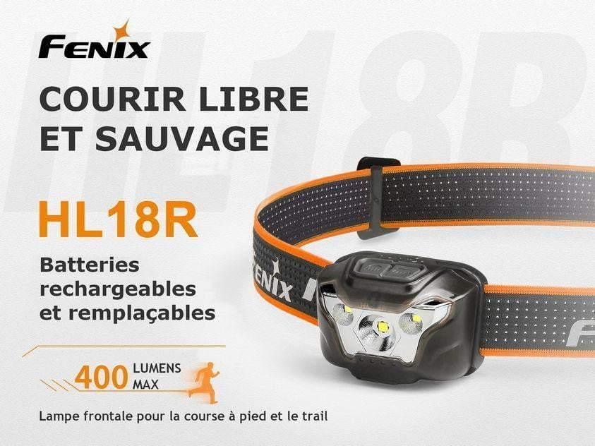 Fenix HL18R - 400 lumens jusqu'à 150H d'autonomie - rechargeable avec batterie Site Officiel FENIX® - Votre boutique en ligne Fenix®