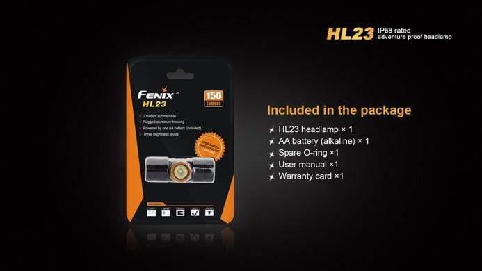 Fenix HL23 - Champagne Gold & Waterproof Site Officiel FENIX® - Votre boutique en ligne Fenix®