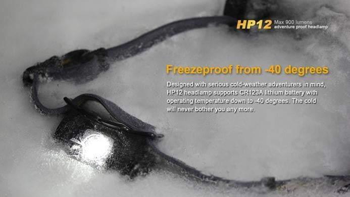 Fenix HP12 - 900 Lumens - IPX8 waterproof Site Officiel FENIX® - Votre boutique en ligne Fenix®