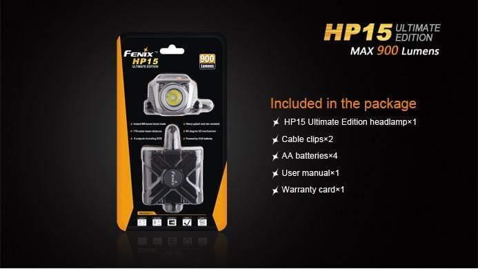 Fenix HP15 Ultimate édition - 900 Lumens Site Officiel FENIX® - Votre boutique en ligne Fenix®