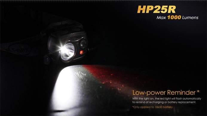Fenix HP25R rechargeable - 1000 Lumens + batterie incluse Site Officiel FENIX® - Votre boutique en ligne Fenix®