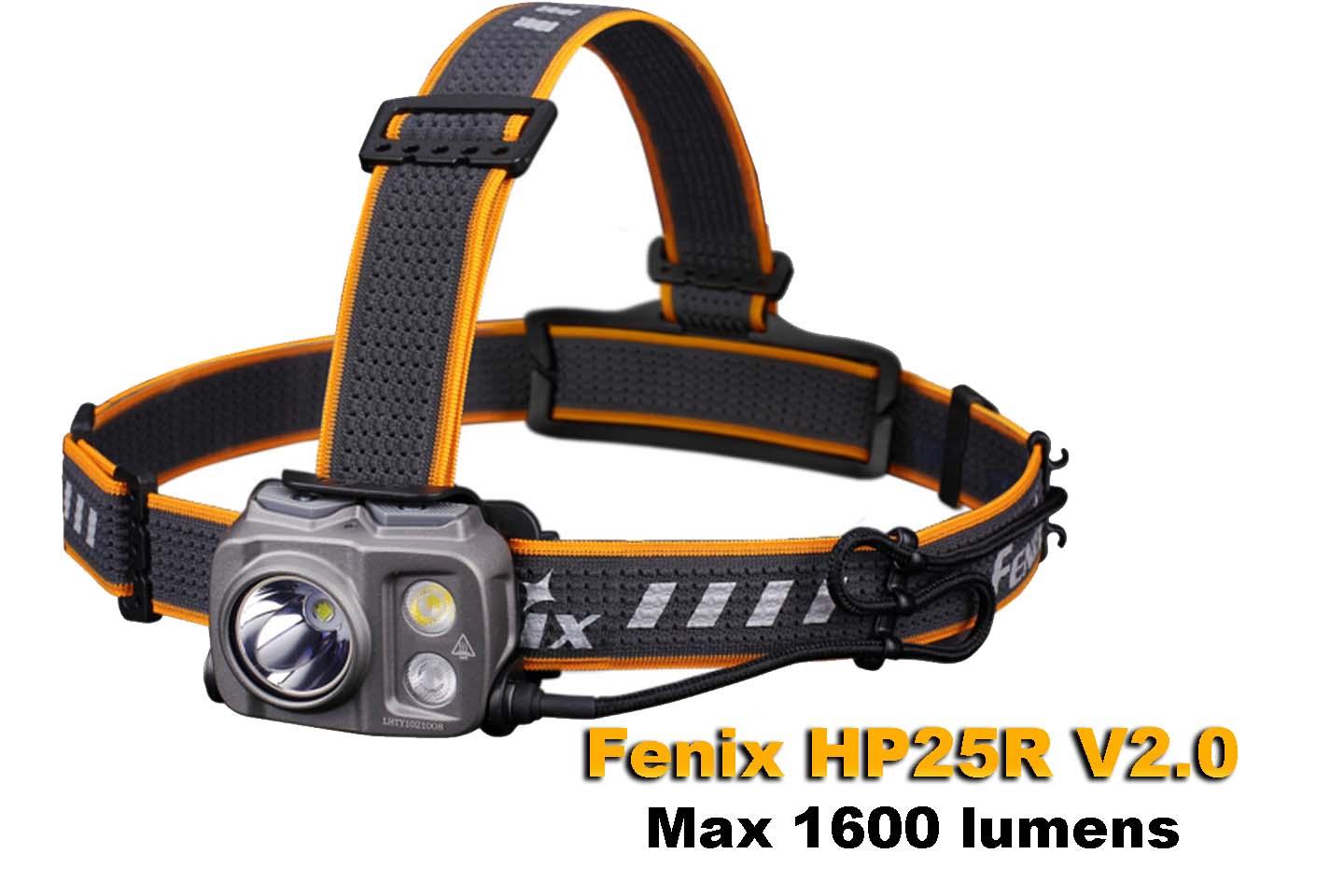 Fenix HP25R V2.0 - 1600 lumens rechargeable - pack complet Site Officiel FENIX® - Votre boutique en ligne Fenix®
