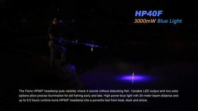 Fenix HP40F - Lumière Bleu ou Blanche - 450Lumens Site Officiel FENIX® - Votre boutique en ligne Fenix®