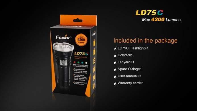 Fenix LD75C - 4 Couleurs - 4200 Lumens Site Officiel FENIX® - Votre boutique en ligne Fenix®