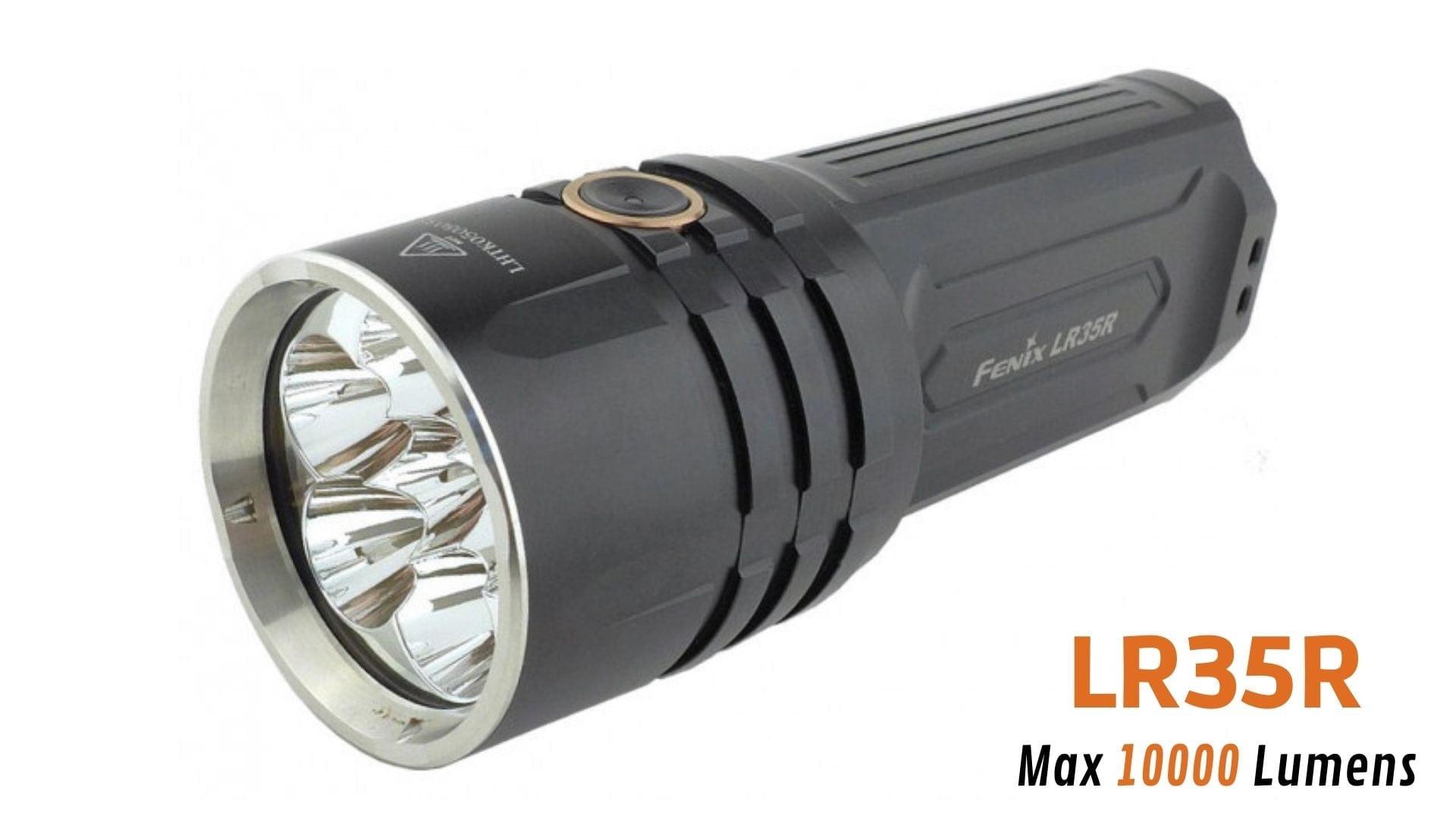 Fenix LR35R - 10 000 lumens - 500 mètres de portée - Pack complet Site Officiel FENIX® - Votre boutique en ligne Fenix®