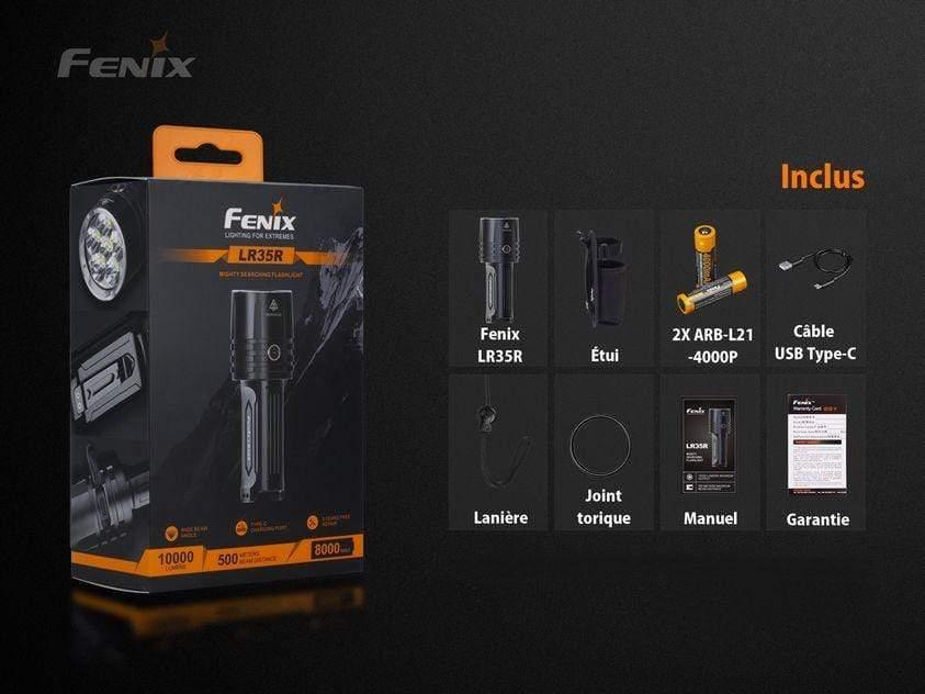 Fenix LR35R rechargeable - 10 000 lumens - pack complet Site Officiel FENIX® - Votre boutique en ligne Fenix®