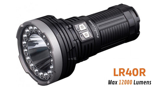 Fenix LR40R - 12 000 lumens - 773 mètres de portée - Pack complet Site Officiel FENIX® - Votre boutique en ligne Fenix®