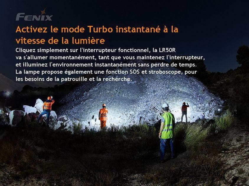 Fenix LR50R - 12 000 Lumens - 950 mètres de portée - pack complet Site Officiel FENIX® - Votre boutique en ligne Fenix®