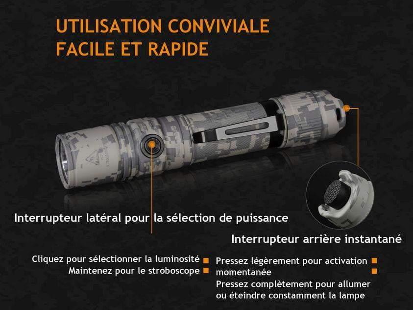 Fenix PD35 V2.0 Digital Camo édition - 1000 Lumens - camouflage numérique Site Officiel FENIX® - Votre boutique en ligne Fenix®