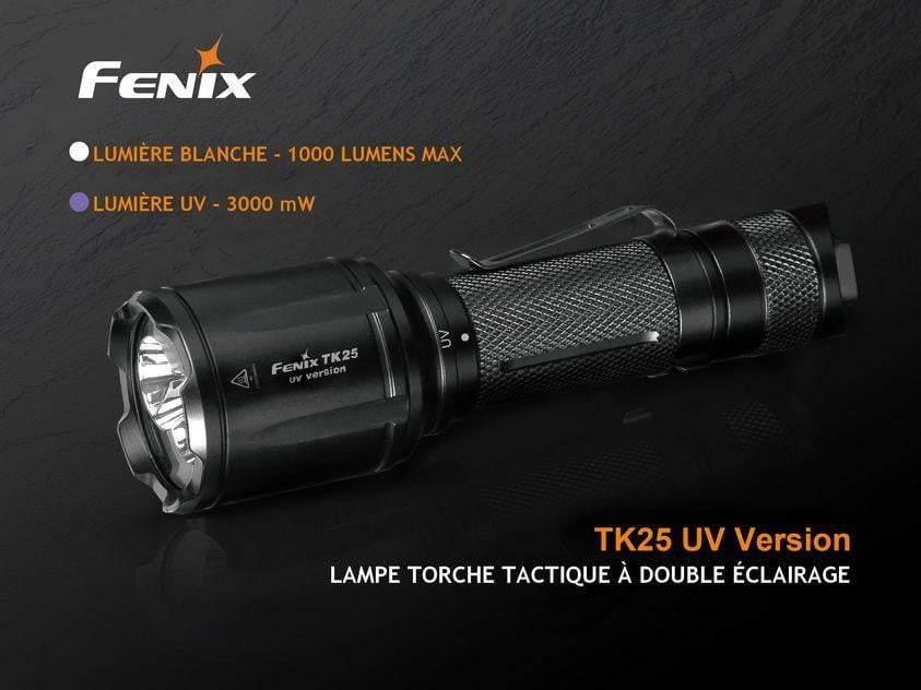 Fenix TK25 UV édition - Lampe tactique LED&UV - 1000 lumens Site Officiel FENIX® - Votre boutique en ligne Fenix®