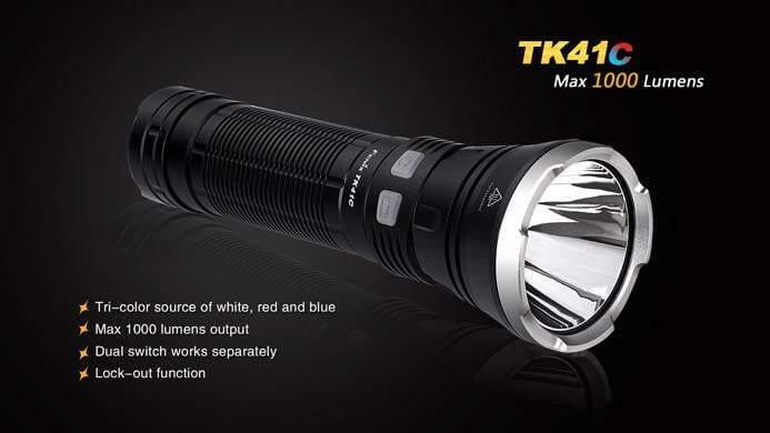 Fenix TK41C - 1000 Lumens - tricolore (bleu, blanc, rouge) Site Officiel FENIX® - Votre boutique en ligne Fenix®
