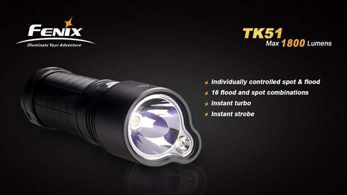 Fenix TK51 - 1800 LUMENS Site Officiel FENIX® - Votre boutique en ligne Fenix®