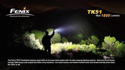 Fenix TK51 - 1800 LUMENS Site Officiel FENIX® - Votre boutique en ligne Fenix®