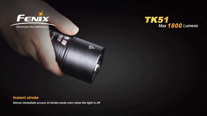 Fenix TK51 - 1800 LUMENS Site Officiel FENIX® - Votre boutique en ligne Fenix®