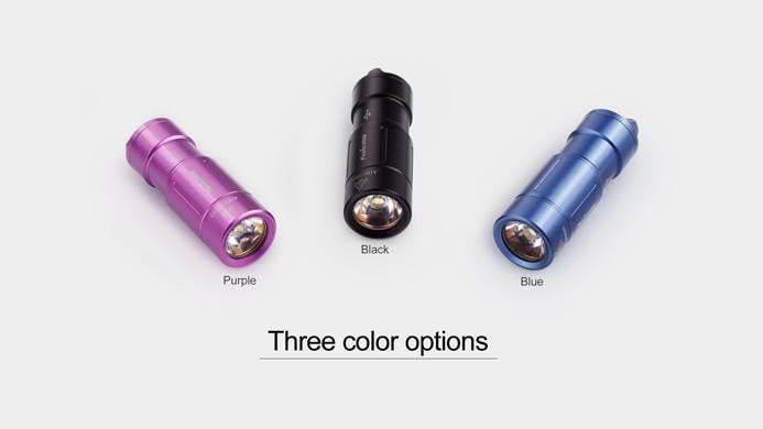 Fenix UC02 - mini lampe torche - 130 Lumens - rechargeable avec batterie - violette bleue ou noire Site Officiel FENIX® - Votre boutique en ligne Fenix®