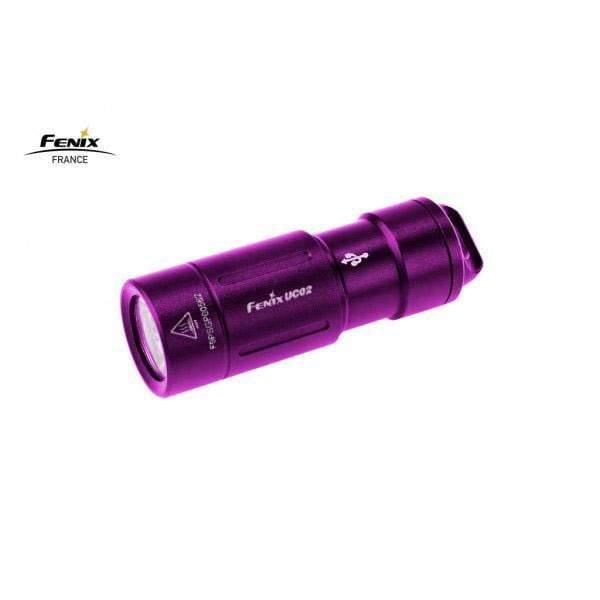 Fenix UC02 - mini lampe torche - 130 Lumens - rechargeable avec batterie - violette bleue ou noire Site Officiel FENIX® - Votre boutique en ligne Fenix®