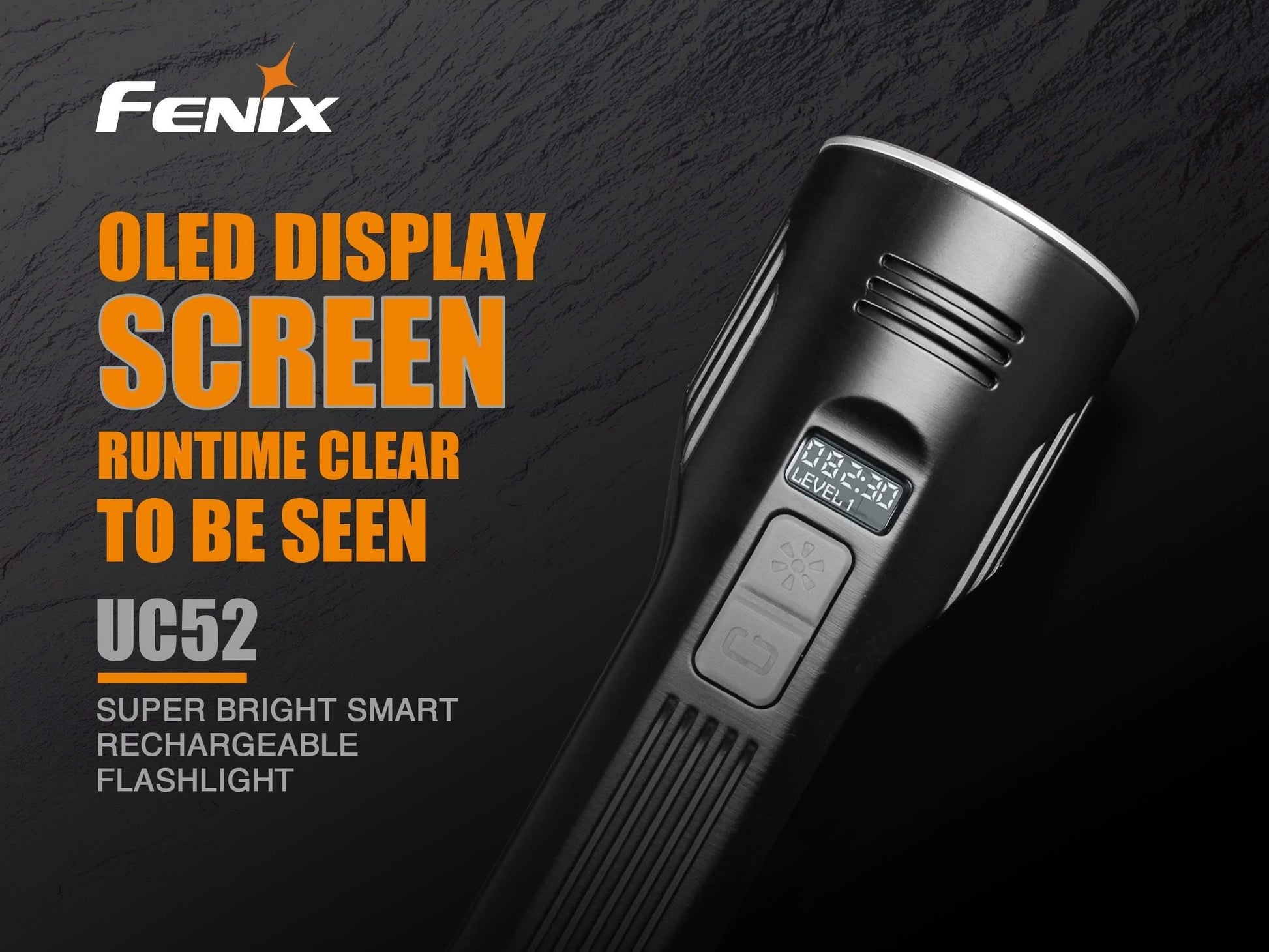 Fenix UC52 - lampe puissante, rechargeable et étanche avec écran OLED - 3100 Lumens Site Officiel FENIX® - Votre boutique en ligne Fenix®