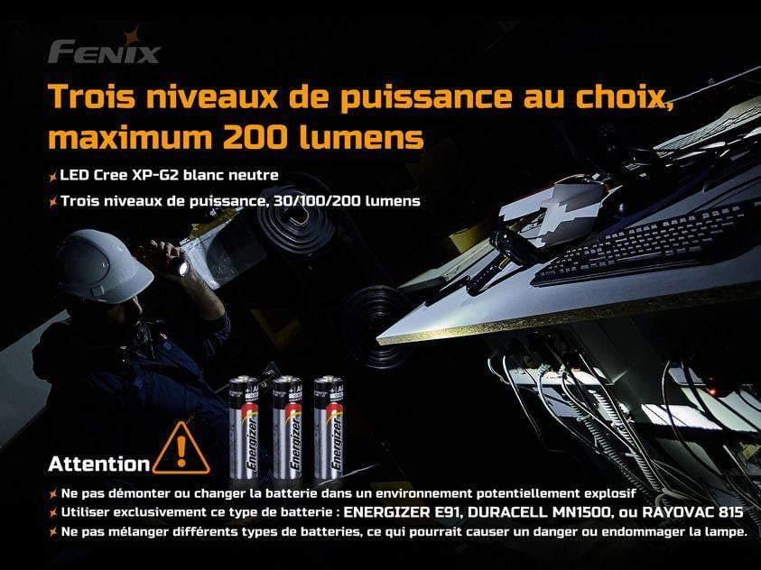 Fenix WF11E - Lampe torche à sécurité intrinsèque ATEX - 200 lumens Site Officiel FENIX® - Votre boutique en ligne Fenix®