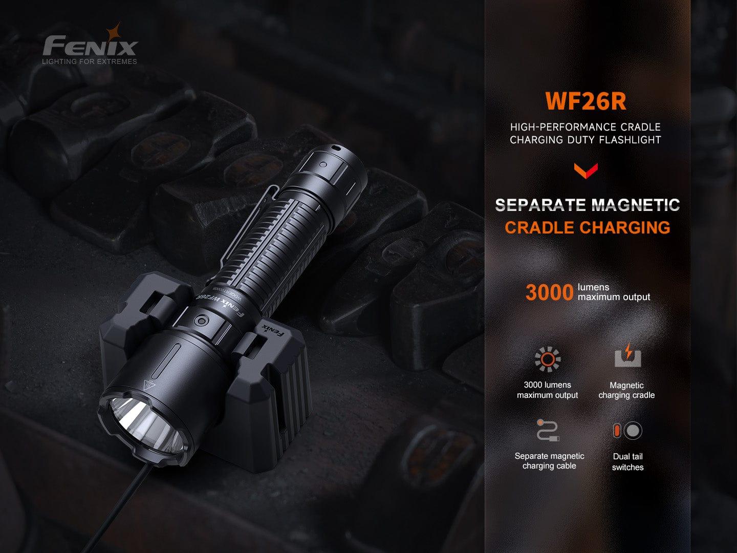 Fenix WF26R - Lampe rechargeable sur socle - 3000 Lumens Revendeur Officiel Lampes FENIX depuis 2008 | Votre Boutique en ligne FENIX®