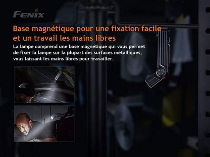 Fenix WT25R lampe professionnelle rechargeable à tête pivotante - 1000 lumens Site Officiel FENIX® - Votre boutique en ligne Fenix®