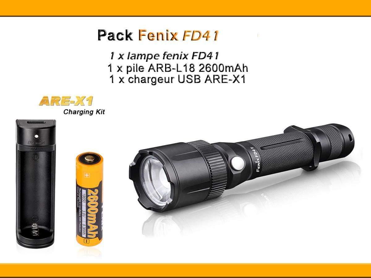 Pack Fenix FD41 - Faisceau réglable - rotation 360° - 900 Lumens Site Officiel FENIX® - Votre boutique en ligne Fenix®