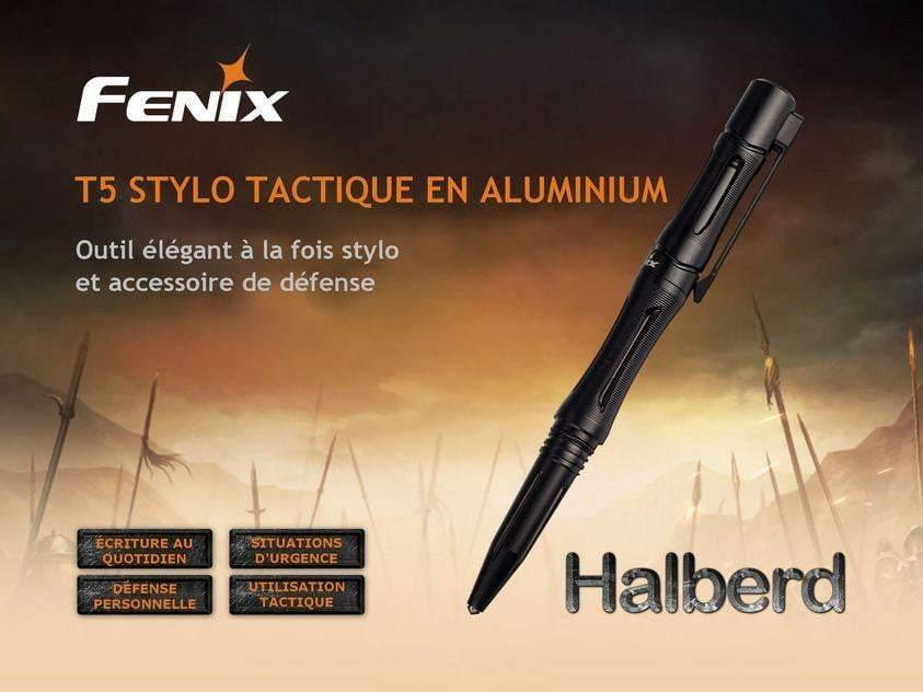 STYLO TACTIQUE FENIX HALBERD T5 - Noir Site Officiel FENIX® - Votre boutique en ligne Fenix®