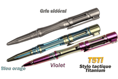 STYLO TACTIQUE FENIX HALBERD T5TI TITANIUM - Bleu orage ou Gris sidéral Site Officiel FENIX® - Votre boutique en ligne Fenix®